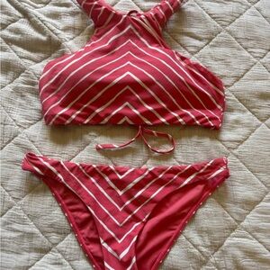 Billabong Coral and White Swimwear
